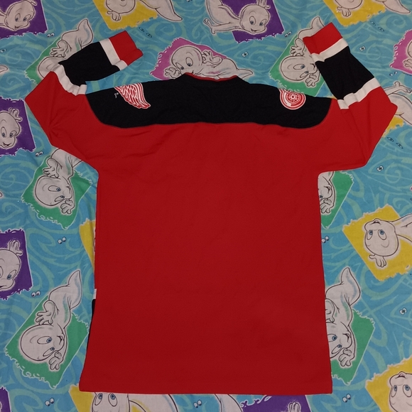 90s Detroit Red Wings Vintage Vintage Hockey Jersey NHL - Picture 3 of 6